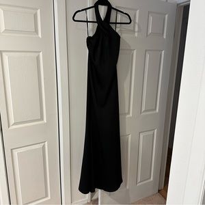 BHLDN Ruby Twist Halter Satin Gown